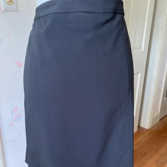 BLACK Mini Skirt with Gold Chain Accent - Picture 3 of 7